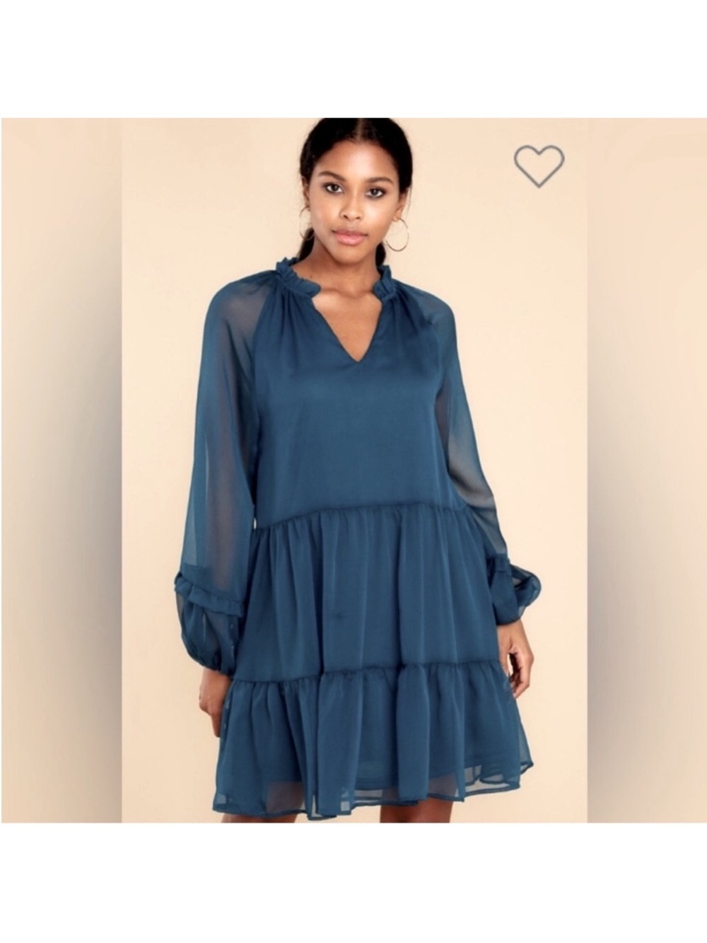 Red Dress Boutique Teal Tiered Mini Dress